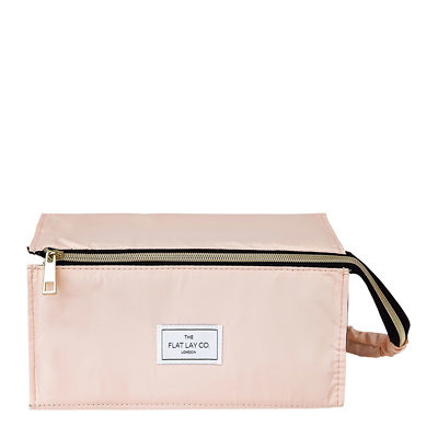 The Flat Lay Co. XXL Makeup Box Bag and Tray in Blush Pink