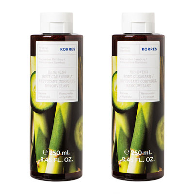 Korres Cucumber Bamboo Body Cleanser Duo