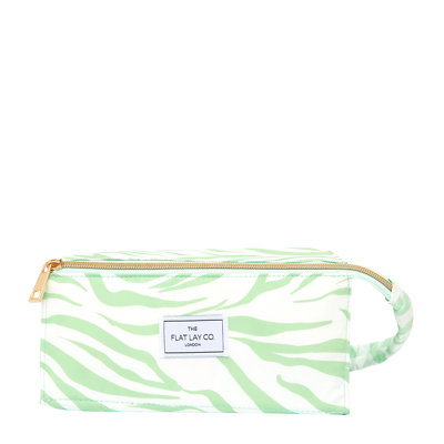 The Flat Lay Co. Open Flat Box Bag in Green Zebra - Sephora Exclusive 