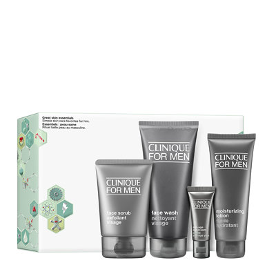 Clinique For Men Great Skin Essentials Skincare Gift Set For Normal Skin Types