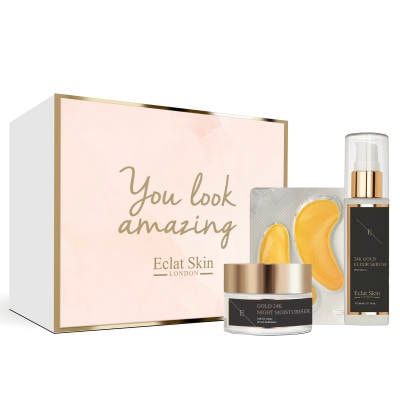 Eclat Skin London Giftbox Set - 24K Gold Anti-Wrinkle Retinol Skincare Set ( Universal Kit )