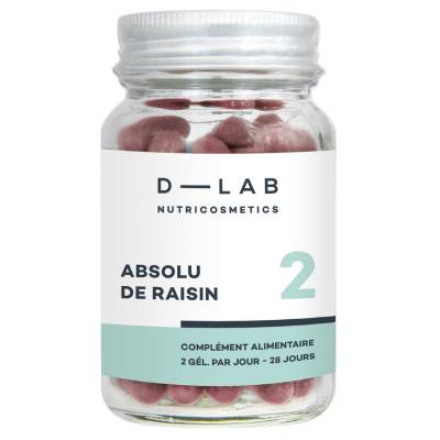 D-LAB NUTRICOSMETICS Absolu de Raisin 56 gélules