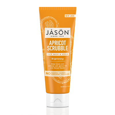 JASON Brightening Apricot Scrubble Pure Natural Facial Wash & Scrub 113g