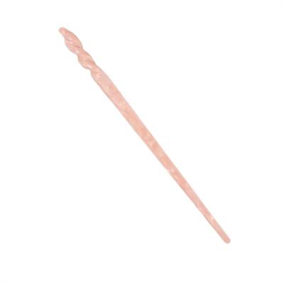 Chris Rubin Jade Hair Pin - Pink Marble