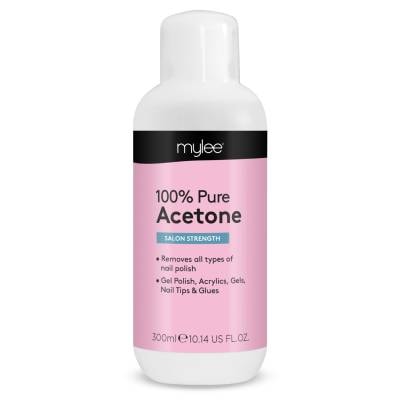 Mylee 100% Pure Acetone - Gel Polish, Acrylics, Gels, Nail Tips & Glues  Remover - 300ml | FEELUNIQUE