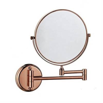 UNIQ Wall Mirror with 10X Magnification - Rose Gold