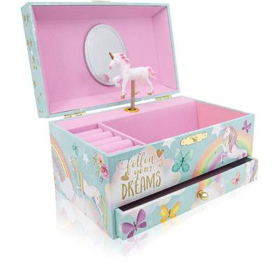 UNIQ Jewelry box for children with Music Ballerina (Unicorn) - Mint green