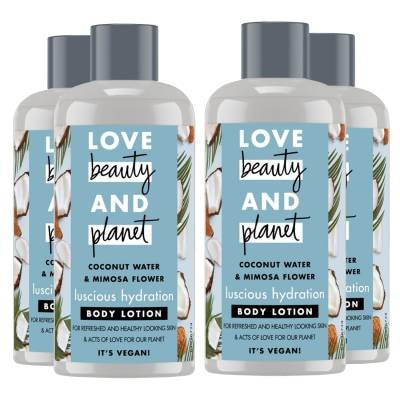 Love Beauty & Planet Luscious Hydration Body Lotion for Refreshed Skin, 3x100ml