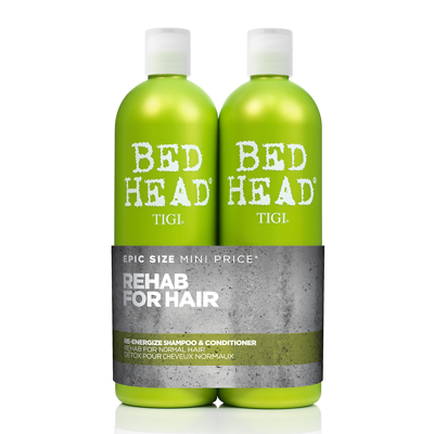 Bed Head by Tigi Urban Antidotes Re-Energise Shampoo and Conditioner for Normal Hair 2x750ml