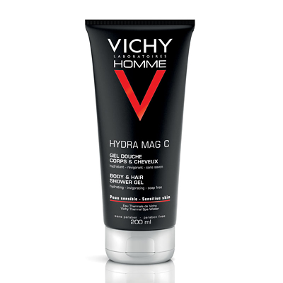 Vichy Homme Hydra Mag C Gel Douche Hydratant Corps et Cheveux 200ml