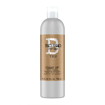 Bed Head for Men by Tigi Clean Up Mens Daily Shampoo for Normal Hair 750ml