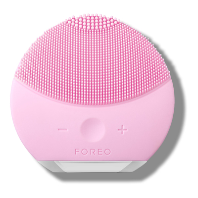 FOREO LUNA Mini 2 Dual-Sided Face Brush For All Skin Types - Pearl Pink - USB Plug