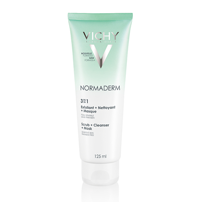 Vichy Normaderm 3-in-1 Scrub Cleanser & Mask 125ml