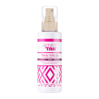 Skinny Tan Tan & Tone Oil Autobronzant Hydratant Foncé 145ml
