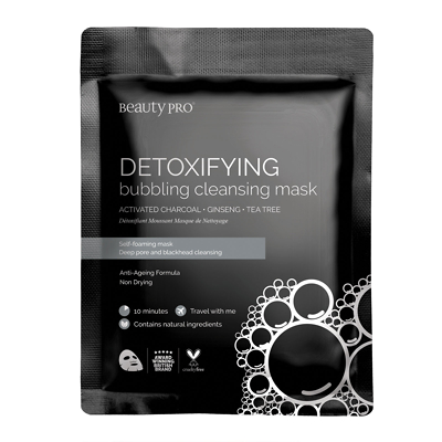 BeautyPro DETOXIFYING Foaming Cleansing Mask with Activated Charcoal 18ml