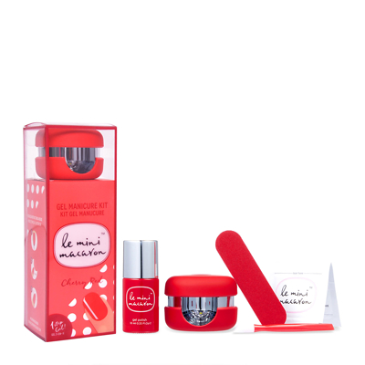 Le Mini Macaron Gel Manicure Kit - Cherry Red - Feelunique