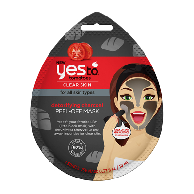 Yes to Tomatoes Detoxifying Charcoal Masque Peel-Off 10ml
