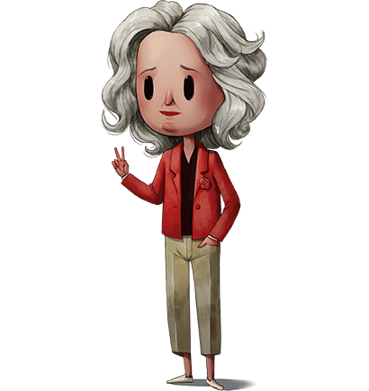 Illustration of Betty Friedan