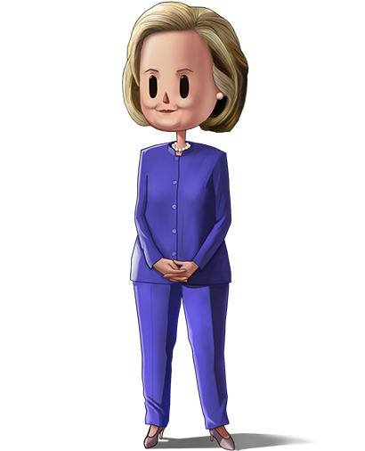 Illustration of Hillary Clinton