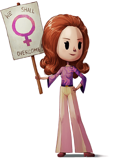 Illustration of Gloria Steinem